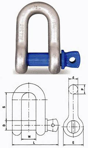Скобы такелажные тип G210